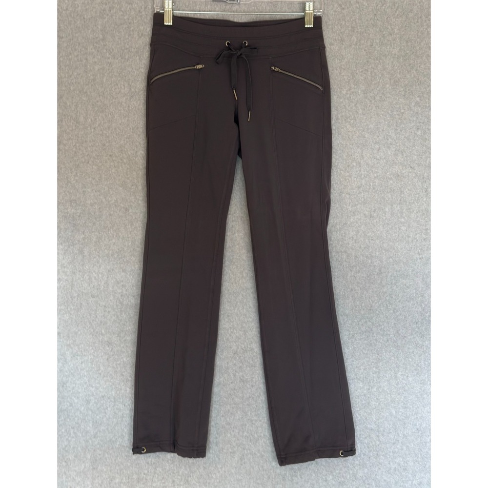 Athleta Womens Metro Slouch Pull-On Jogger Sweatpants Size XSP Gray Zip Pockets